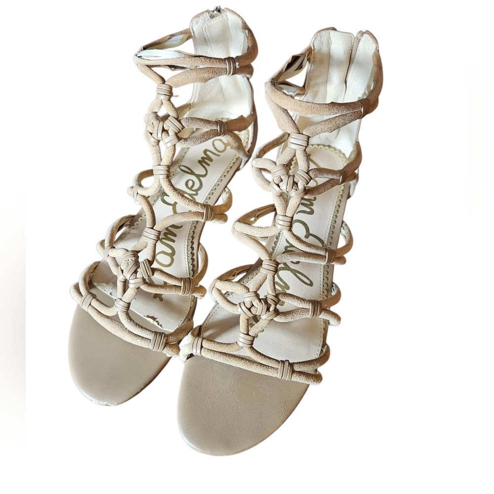 Sam Edelman Women's Tan Gladiator Sandals 9.5